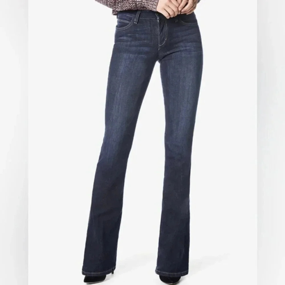 Joe's Jeans Anthropologie Honey Fit Low Rise Dark Denim Hale Wash Bootcut Sz 26.